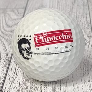 Clinocchio Bill Clinton Golf Ball 93 94 95 96